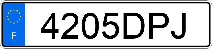 Numer rejestracyjny 4205DPJ posiada VOLVO S40