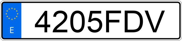 Numer rejestracyjny 4205FDV posiada VOLKSWAGEN TOUAREG