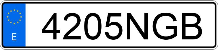 Numer rejestracyjny 4205NGB posiada BMW SERIE 4