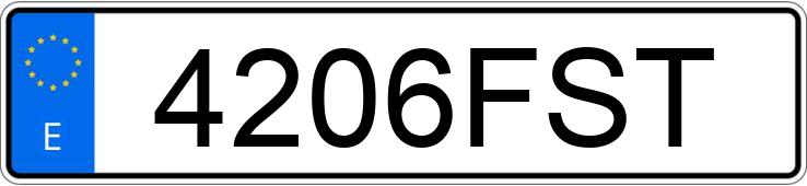 Numer rejestracyjny 4206FST posiada CITROEN XSARA