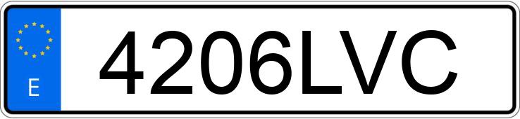 Numer rejestracyjny 4206LVC posiada TRIUMPH TIGER