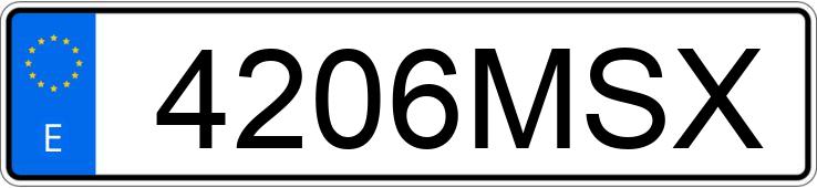 Numer rejestracyjny 4206MSX posiada KEEWAY X-LIGHT