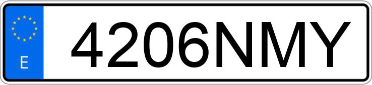 Numer rejestracyjny 4206NMY posiada NISSAN QASHQAI