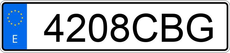 Реєстраційний номер 4208CBG має LEXUS GS 300 3.0I AUTO