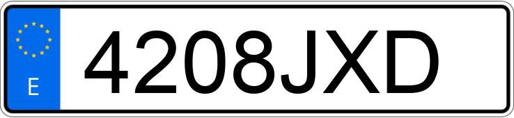 Numer rejestracyjny 4208JXD posiada SEAT IBIZA Numer rejestracyjny 4208JXD posiada SEAT IBIZA