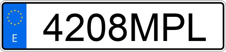 Numer rejestracyjny 4208MPL posiada MERCEDES SPRINTER