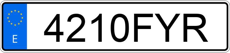 Numer rejestracyjny 4210FYR posiada AUDI A6