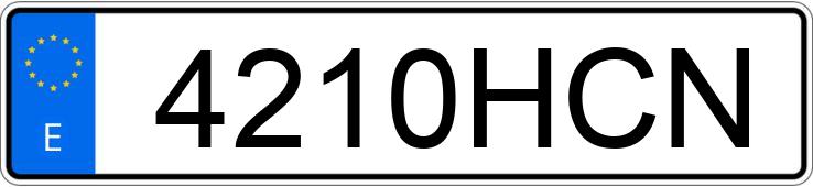 Numer rejestracyjny 4210HCN posiada SEAT IBIZA