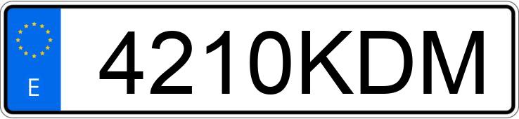 Numer rejestracyjny 4210KDM posiada KIA SPORTAGE