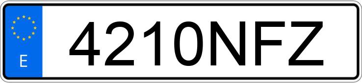 Numer rejestracyjny 4210NFZ posiada MERCEDES GLC (254)