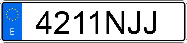 Numer rejestracyjny 4211NJJ posiada AUDI A3