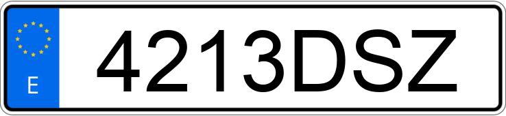 Numer rejestracyjny 4213DSZ posiada VOLKSWAGEN GOLF Numer rejestracyjny 4213DSZ posiada VOLKSWAGEN GOLF