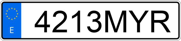 Numer rejestracyjny 4213MYR posiada MG ZS