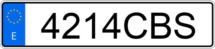 Numer rejestracyjny 4214CBS posiada MERCEDES C (203)