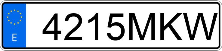 Numer rejestracyjny 4215MKW posiada KIA CEED TOURER