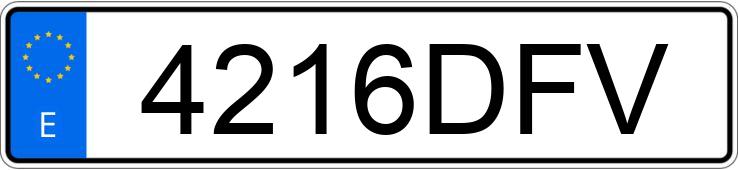 Numer rejestracyjny 4216DFV posiada AUDI A4