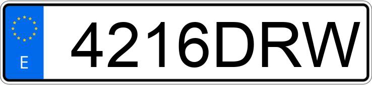 Registreringsnummer4216DRW har AUDI A6