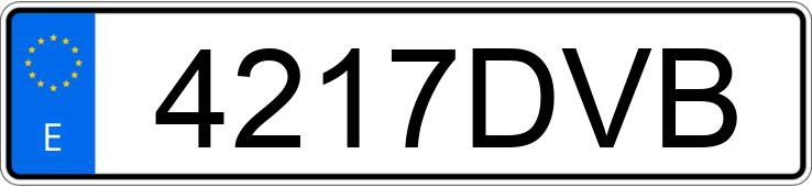 Numer rejestracyjny 4217DVB posiada PEUGEOT 206