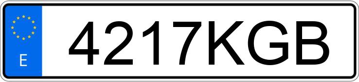 Numer rejestracyjny 4217KGB posiada BMW X1