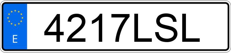 Numer rejestracyjny 4217LSL posiada FIAT 500