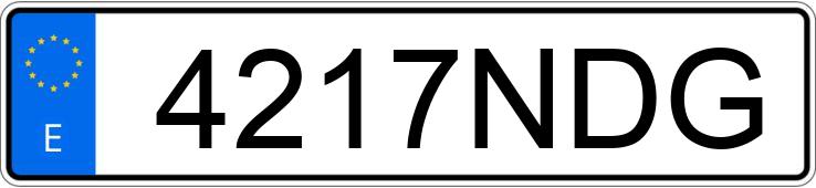 Numer rejestracyjny 4217NDG posiada MG ZS Numer rejestracyjny 4217NDG posiada MG ZS