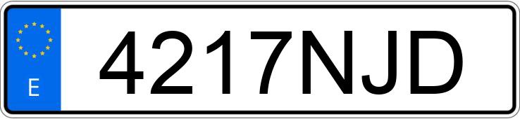 Numer rejestracyjny 4217NJD posiada BMW X7