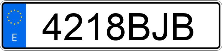 Numer rejestracyjny 4218BJB posiada BMW SERIE 3