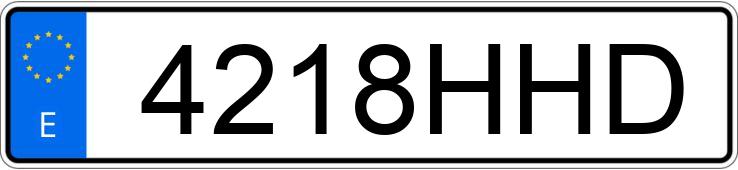 Numer rejestracyjny 4218HHD posiada AUDI A4