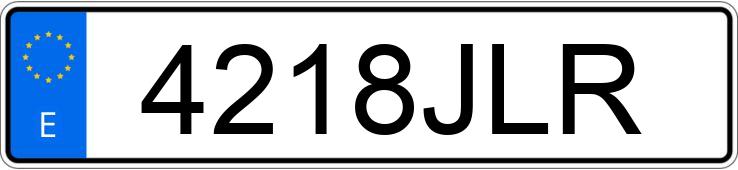Numer rejestracyjny 4218JLR posiada MERCEDES C (205)