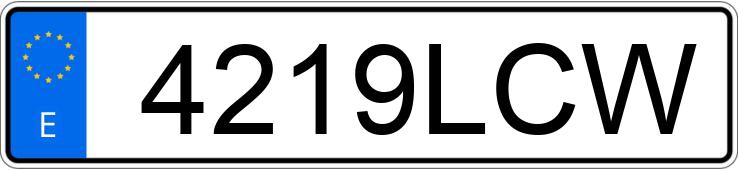 Numer rejestracyjny 4219LCW posiada BMW X1