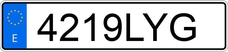 Numer rejestracyjny 4219LYG posiada FIAT 500 Numer rejestracyjny 4219LYG posiada FIAT 500