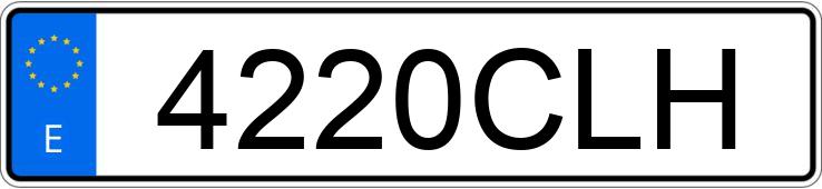 Numer rejestracyjny 4220CLH posiada MERCEDES E (211)