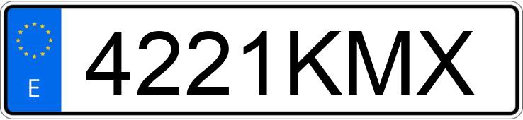 Numer rejestracyjny 4221KMX posiada BMW R 1200