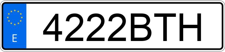 Numer rejestracyjny 4222BTH posiada CITROEN XSARA