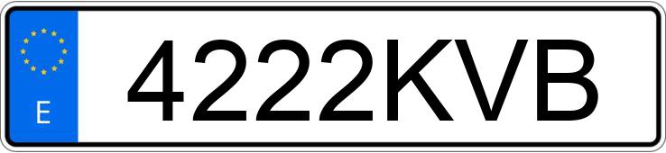 Numer rejestracyjny 4222KVB posiada BMW SERIE 3
