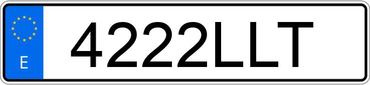 Numer rejestracyjny 4222LLT posiada HYUNDAI KONA