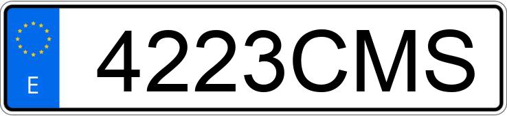Numer rejestracyjny 4223CMS posiada MERCEDES C (203)