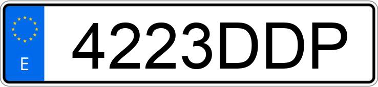 Numer rejestracyjny 4223DDP posiada VOLVO S60