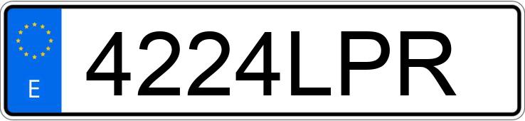 Numer rejestracyjny 4224LPR posiada SEAT IBIZA Numer rejestracyjny 4224LPR posiada SEAT IBIZA