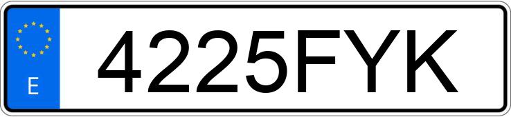 Numer rejestracyjny 4225FYK posiada BMW SERIE 3 Numer rejestracyjny 4225FYK posiada BMW SERIE 3