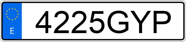 Numer rejestracyjny 4225GYP posiada PEUGEOT RCZ