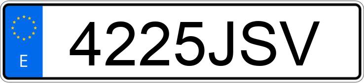 Numer rejestracyjny 4225JSV posiada SUZUKI GSXR 600