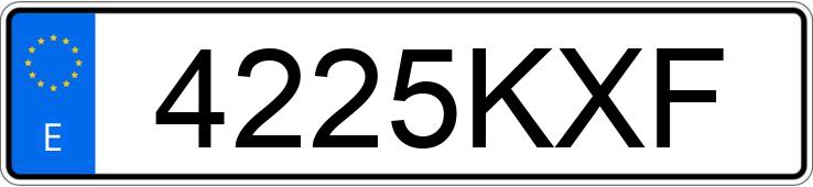 Numer rejestracyjny 4225KXF posiada MONDIAL HPS Numer rejestracyjny 4225KXF posiada MONDIAL HPS