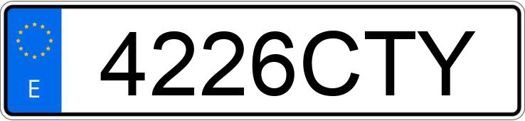 Numer rejestracyjny 4226CTY posiada BMW SERIE 3