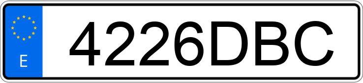 Numer rejestracyjny 4226DBC posiada KIA PICANTO