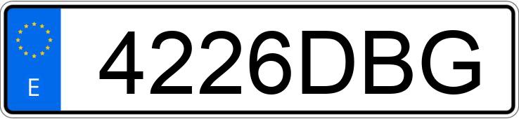 Numer rejestracyjny 4226DBG posiada FORD FOCUS C-MAX