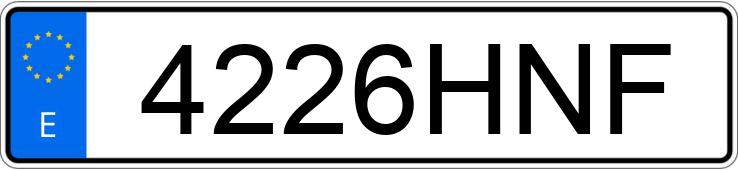 Numer rejestracyjny 4226HNF posiada CHEVROLET-GM CRUZE