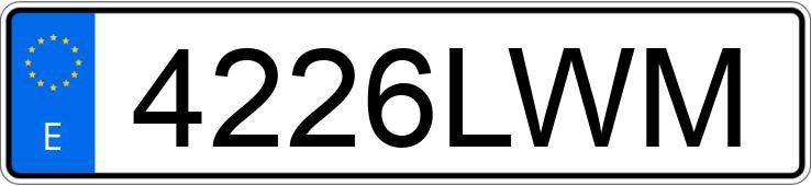 Numer rejestracyjny 4226LWM posiada VOLKSWAGEN TIGUAN ALLSPACE