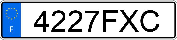 Numer rejestracyjny 4227FXC posiada AUDI A3