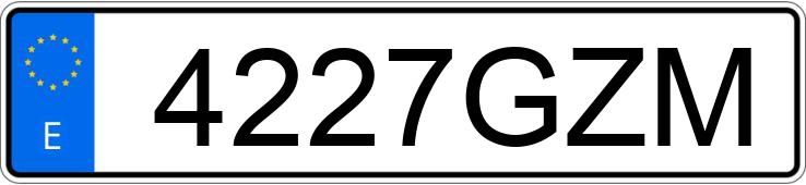 Numer rejestracyjny 4227GZM posiada MERCEDES E (212-207)